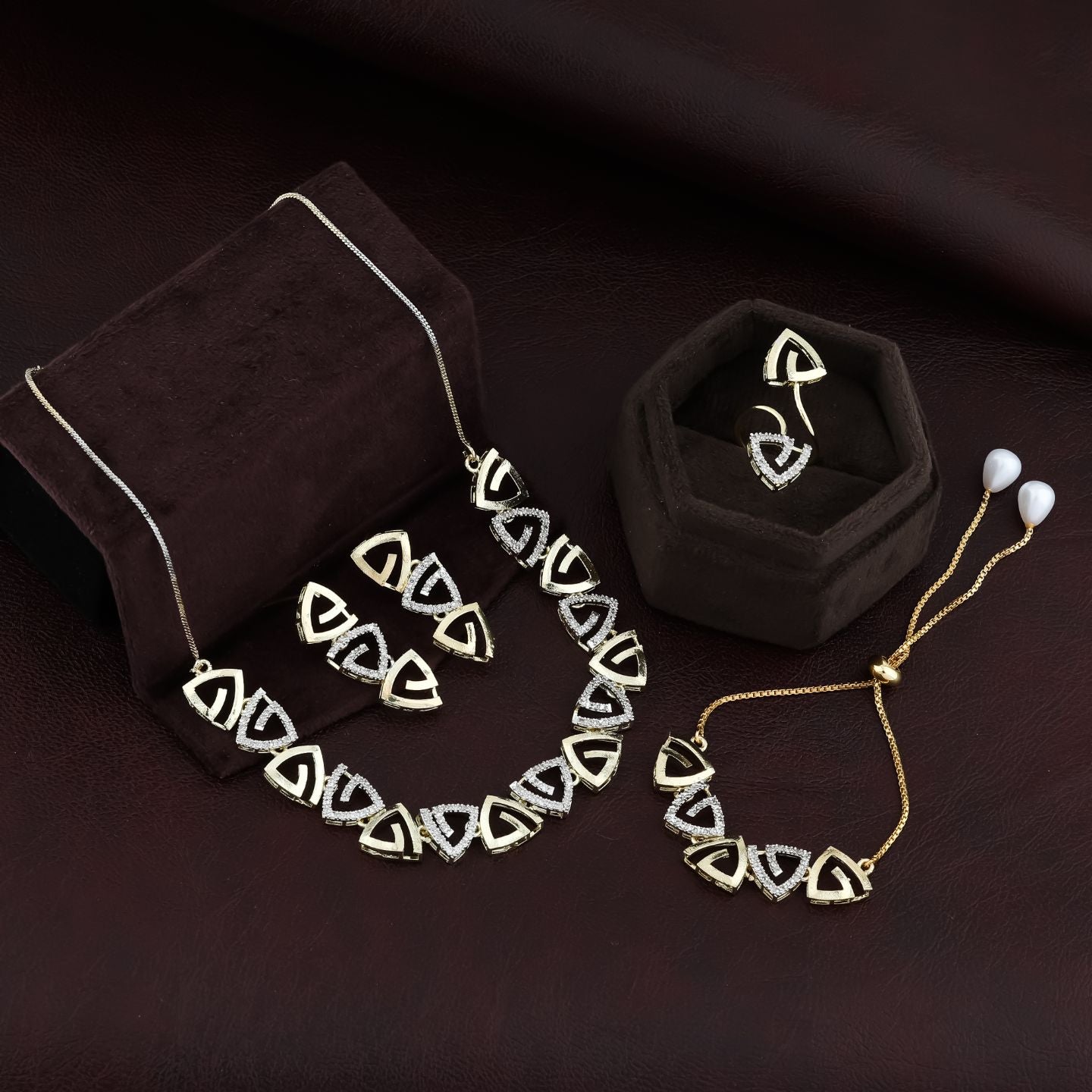 Geometric Elegance Jewelry Set