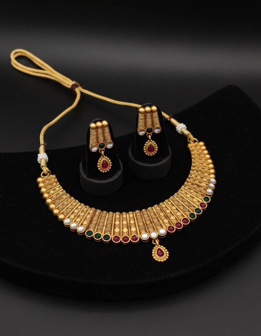 Heritage Temple Multi-Stone Choker Set