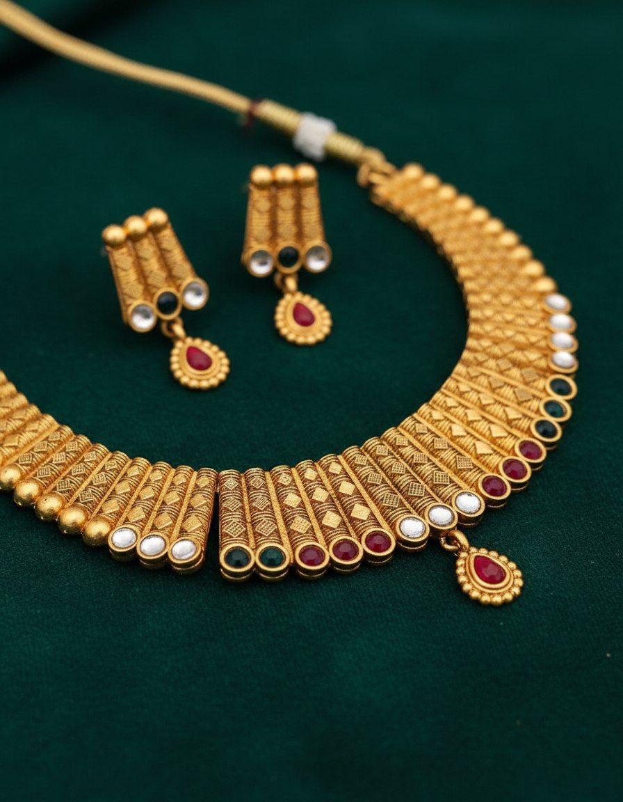 Heritage Temple Multi-Stone Choker Set