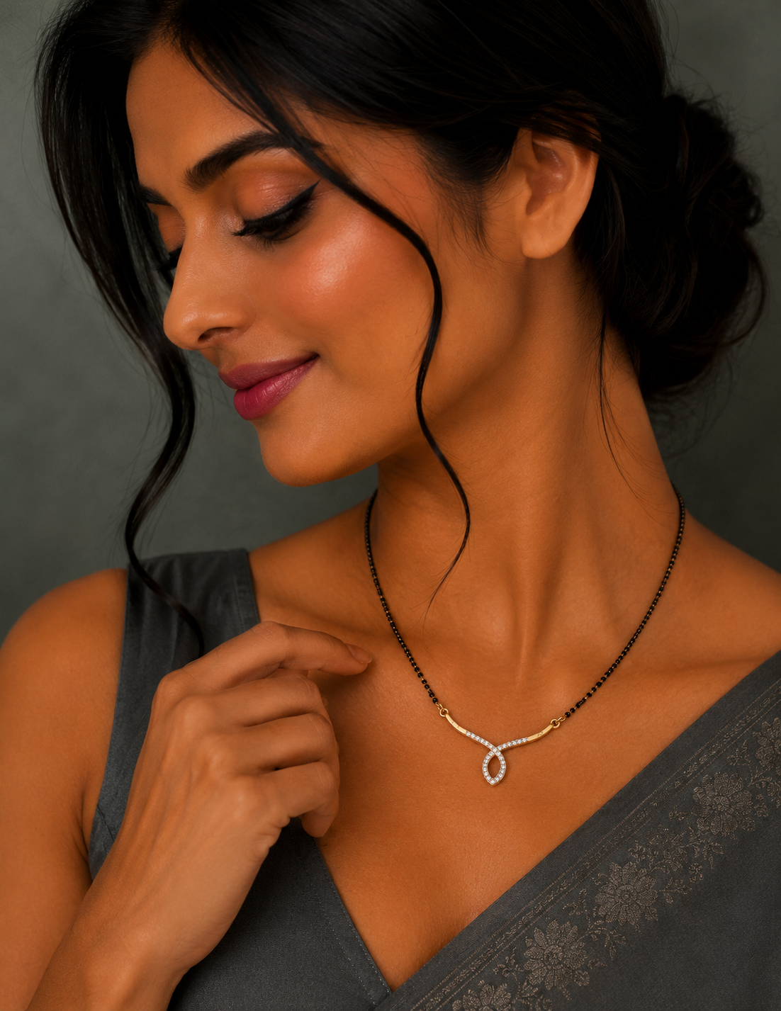 Noir Drop Mangalsutra