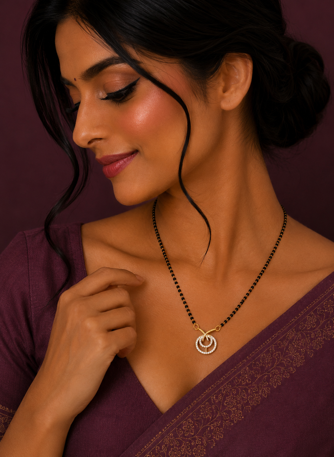 Noir Drop Mangalsutra