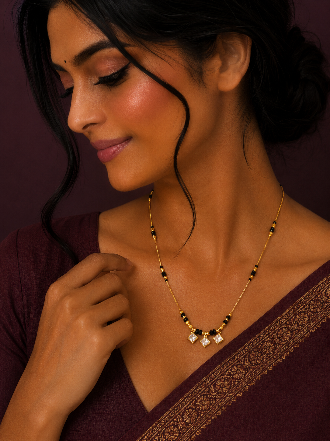 Noir Drop Mangalsutra