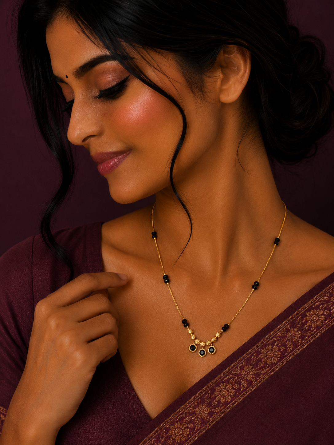 Noir Drop Mangalsutra
