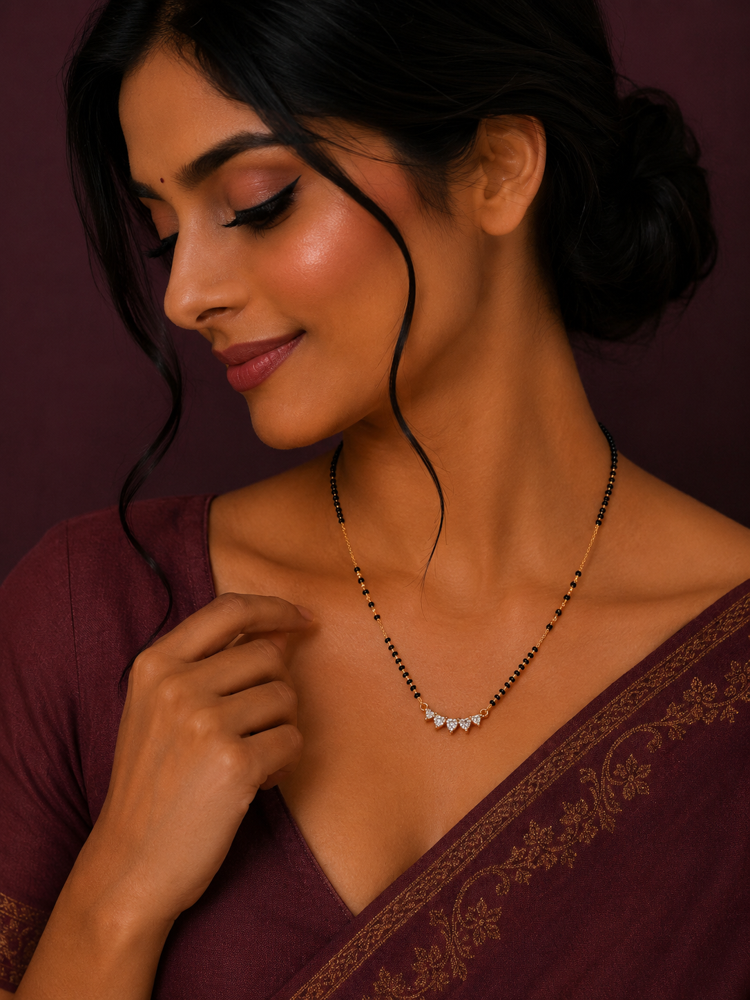 Noir Drop Mangalsutra