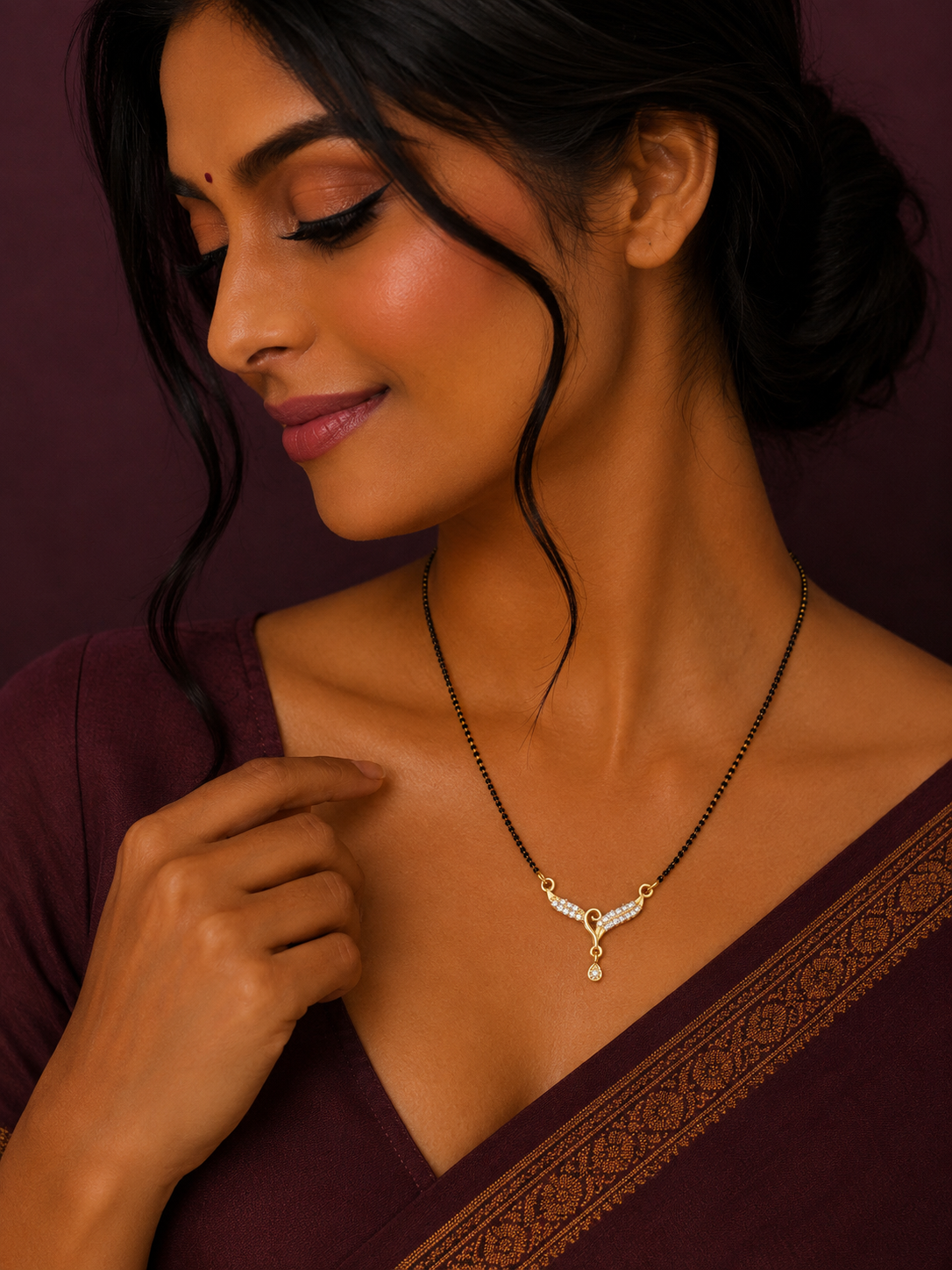 Noir Drop Mangalsutra