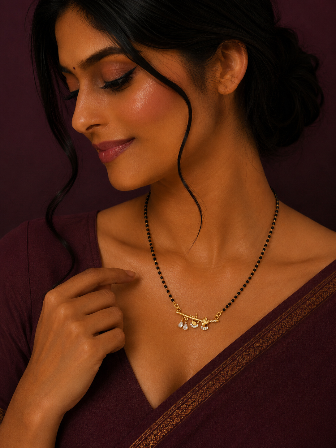 Noir Drop Mangalsutra