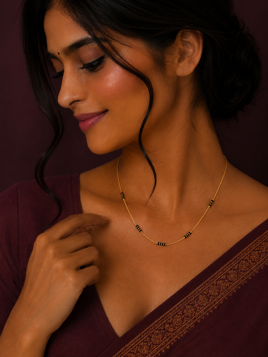 Noir Drop Mangalsutra