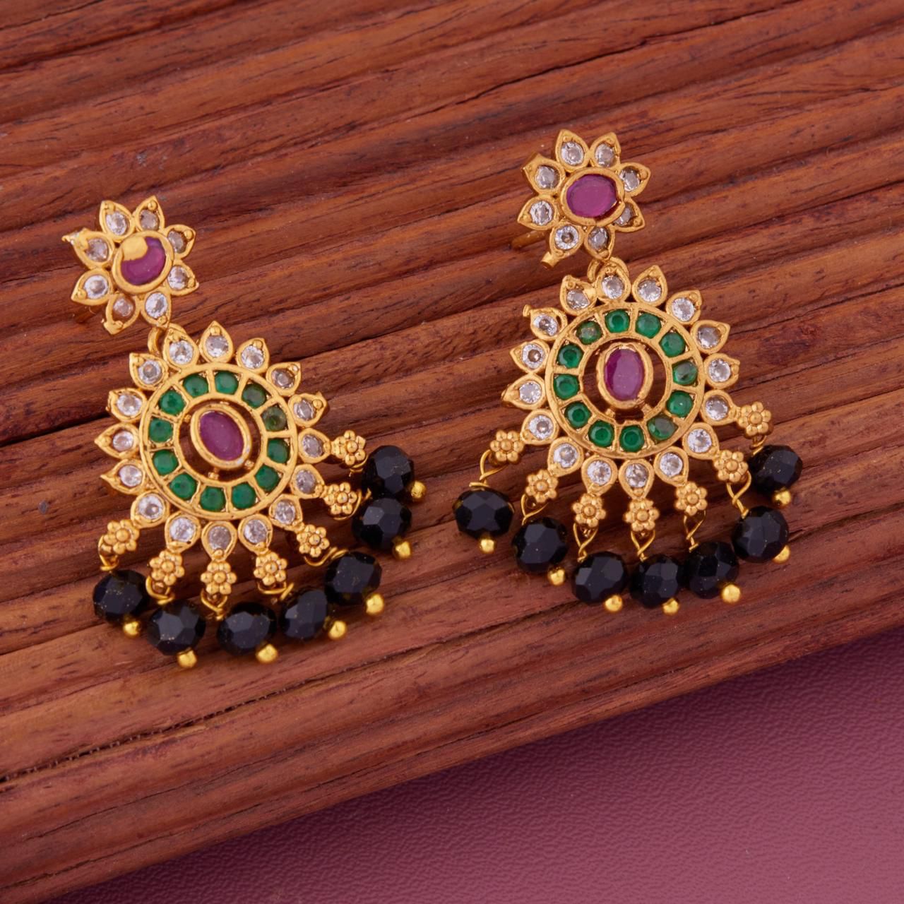 Royal Kundan Pearl Drop Earrings
