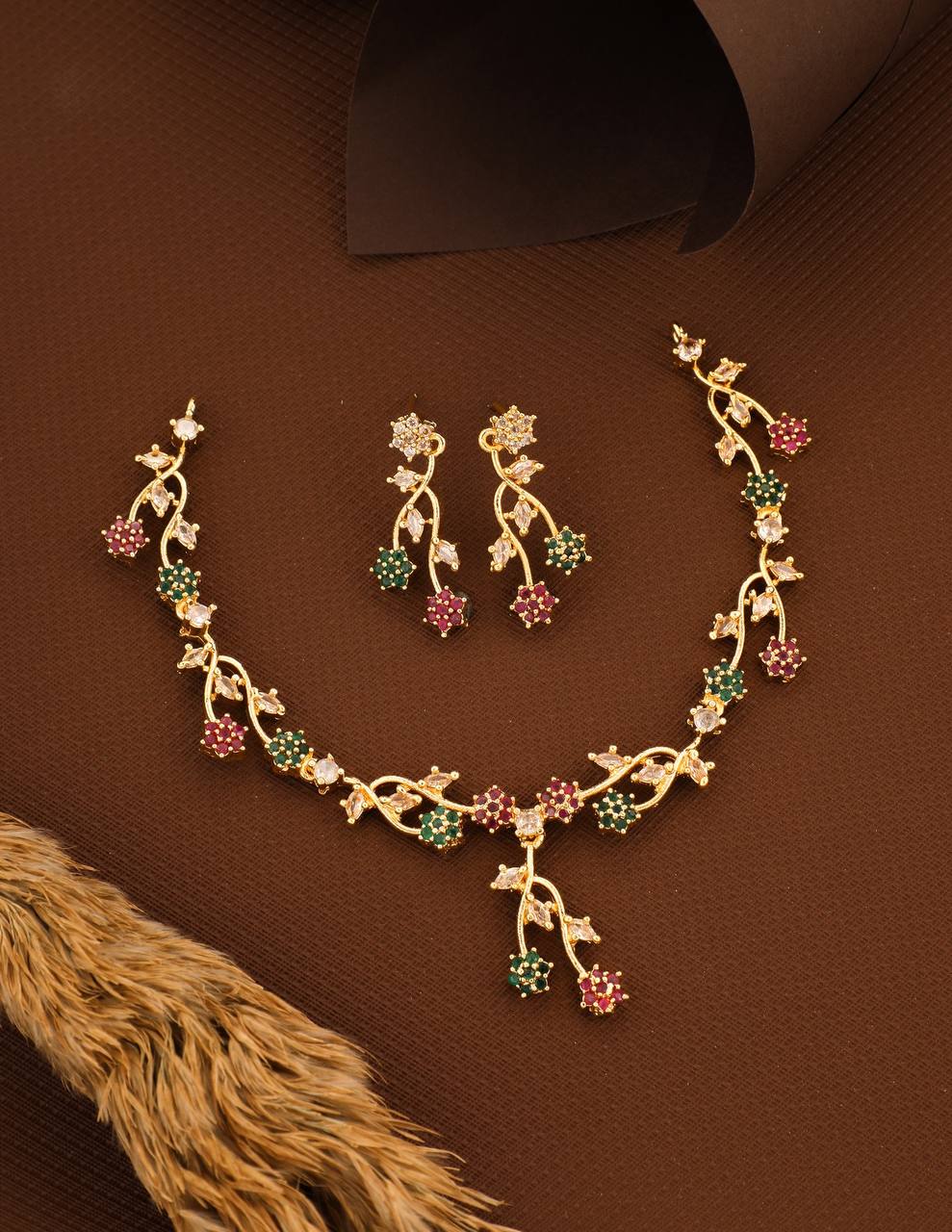 Blossom Vine Multicolor Necklace Set