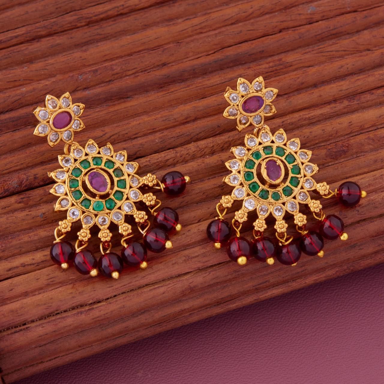 Royal Kundan Pearl Drop Earrings