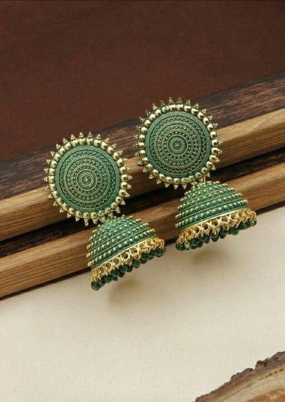 Rosé Glow Dome Earrings ( Jhumkas )