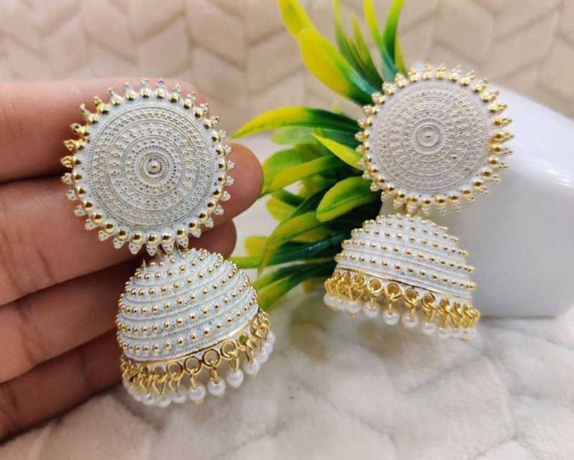 Rosé Glow Dome Earrings ( Jhumkas )