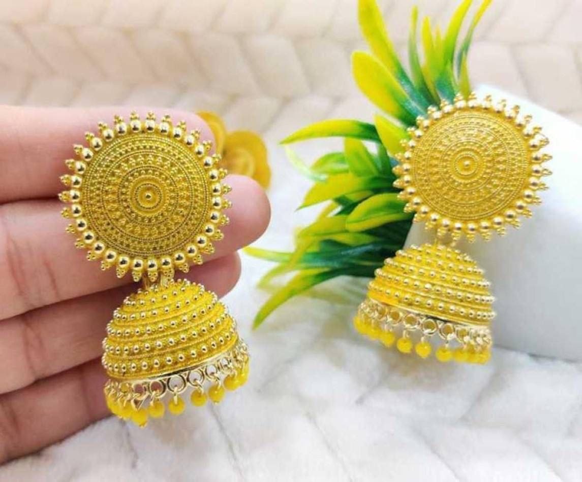 Rosé Glow Dome Earrings ( Jhumkas )