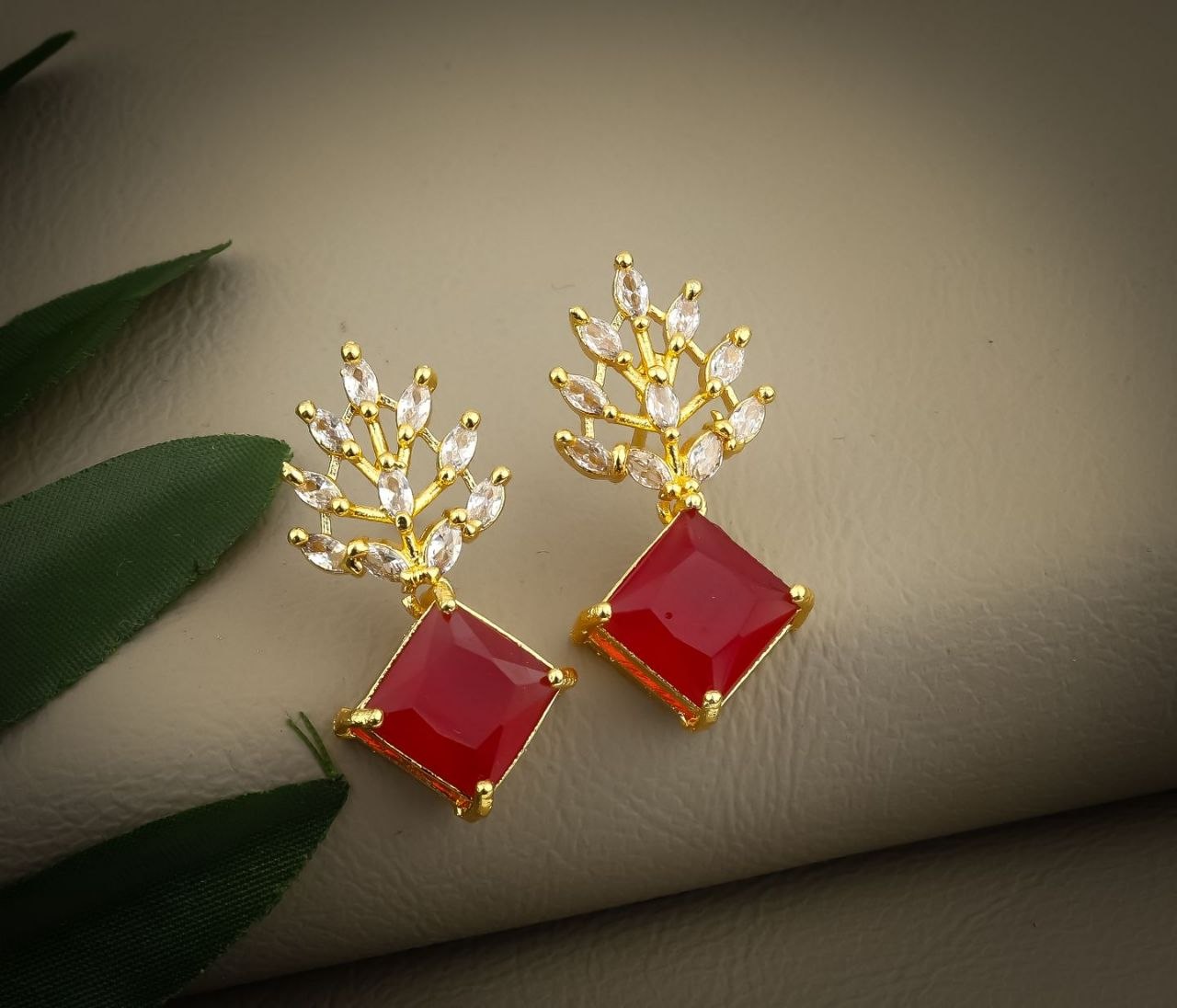 Scarlet Bloom Luxe Earrings