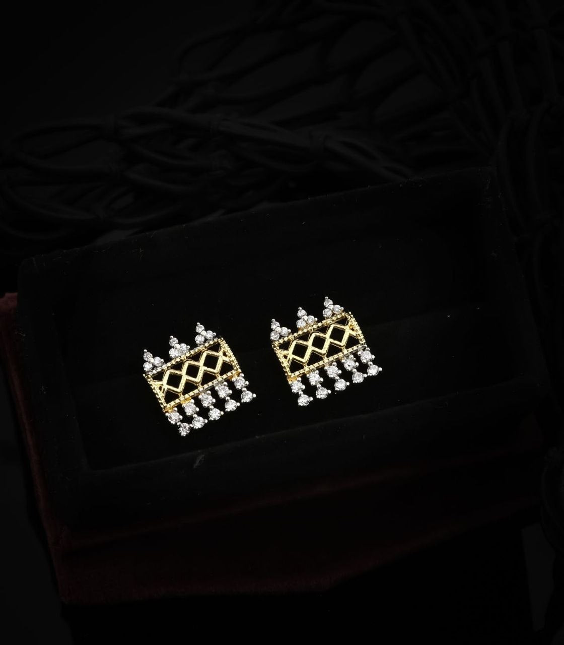 Crystal Lattice Earrings